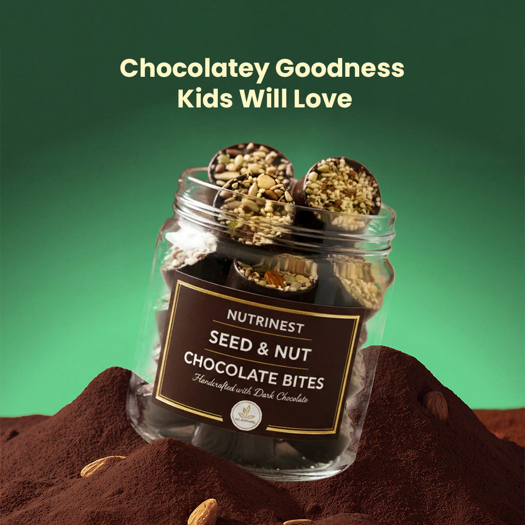 Chocolate nuts & seeds bites