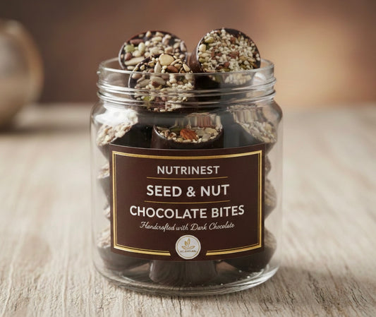 Chocolate nuts & seeds bites